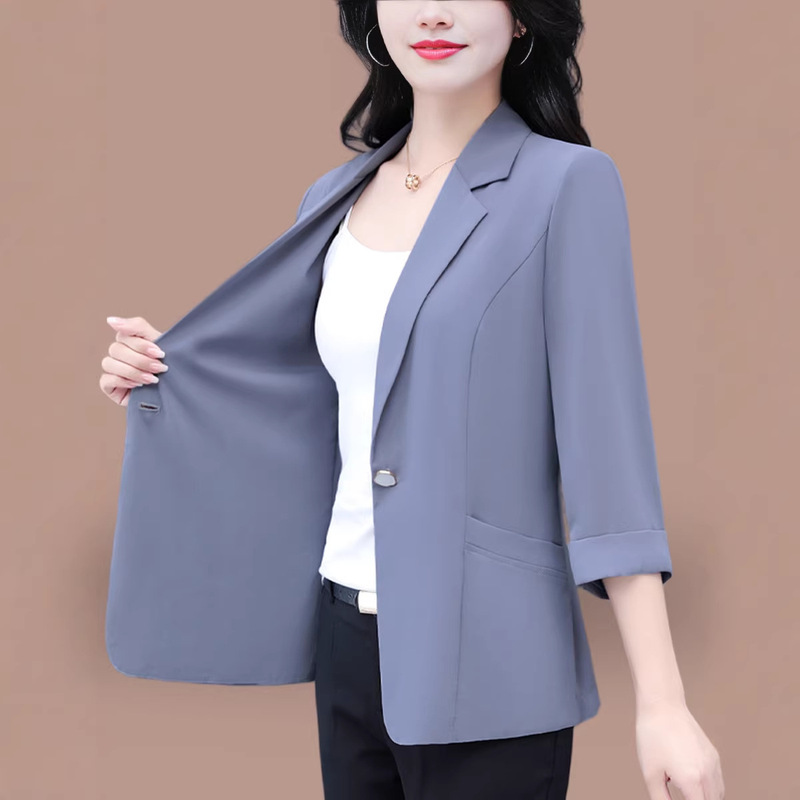 High-Quality Women's Blazer for Spring and Autumn 2026, New Style with a Stylish Lapel, Fashionable and Elegant, Suitable for Work and Casual Wear, Loose Fit High-Quality Women's Blazer for Spring and Autumn 2026, New Style with a Stylish Lapel, Fashionable and Elegant, Suitable for Work and Casual Wear, Loose Fit
