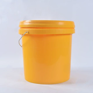 10L现货工业塑料桶带盖 圆形涂料桶食品化工防冻液机油包装桶