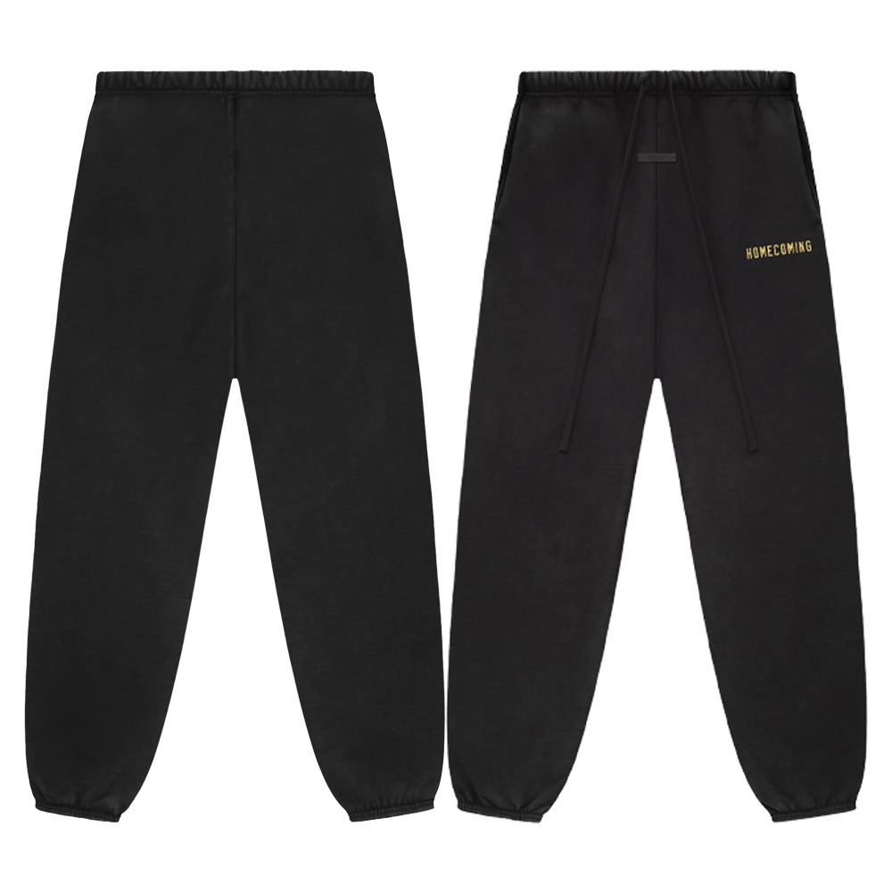 24FW otoño nuevo FOG ESSENTIALS letras impresión de cordón de tracción pantalones deportivos casuales para hombres