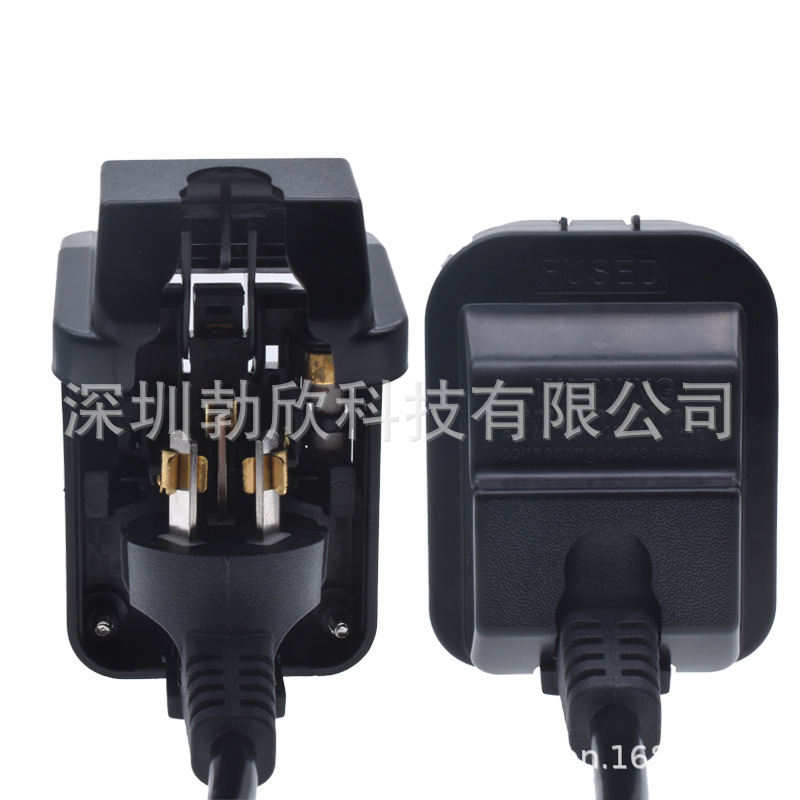 嵌入式大陆三脚国标3插头转港版英标香港电源转换器SC-24包邮英规