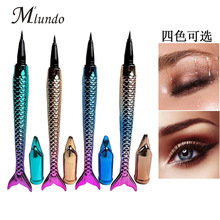 MLUNDO 跨境美人鱼黑色眼线笔防水防汗彩妆代加工彩妆批发