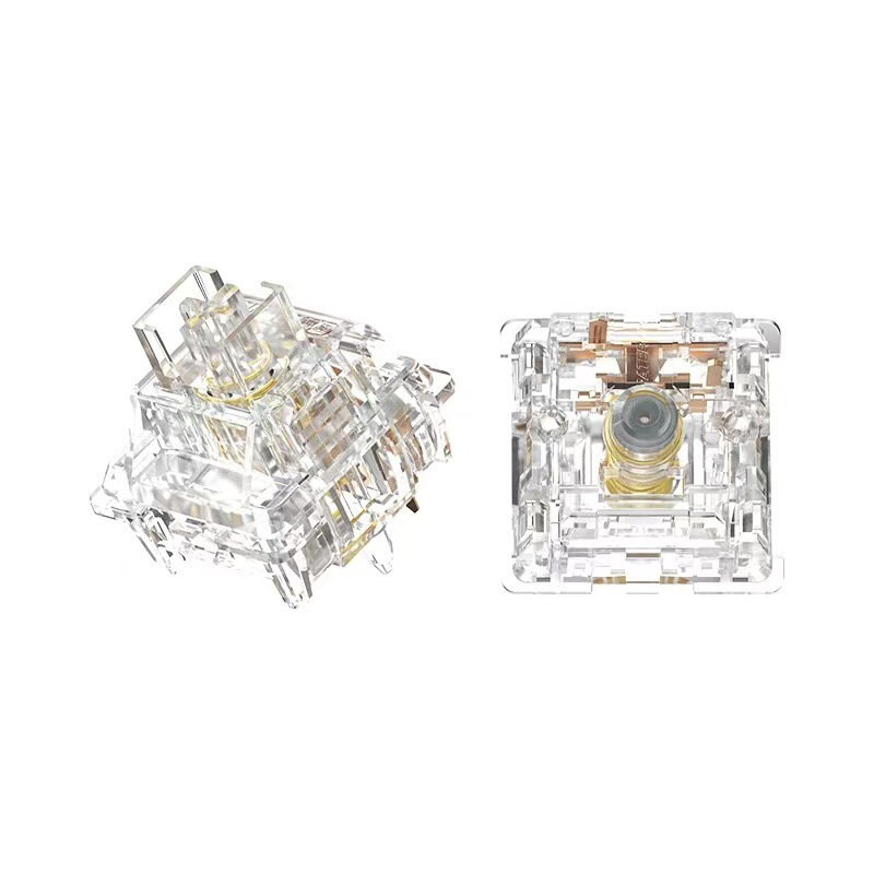 Gateron Jiadalong North Pole Shaft 2.0 Full Transparent Yellow Shaft Red Shaft Mechanical Keyboard Game Shaft Switch
