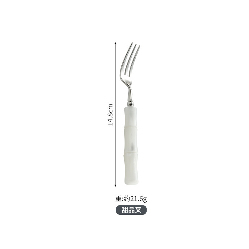 Daoqi 304 ステンレス鋼竹高価値洋食器ライト高級ナイフ、フォーク、スプーンクリエイティブアクリル工場直販|undefined