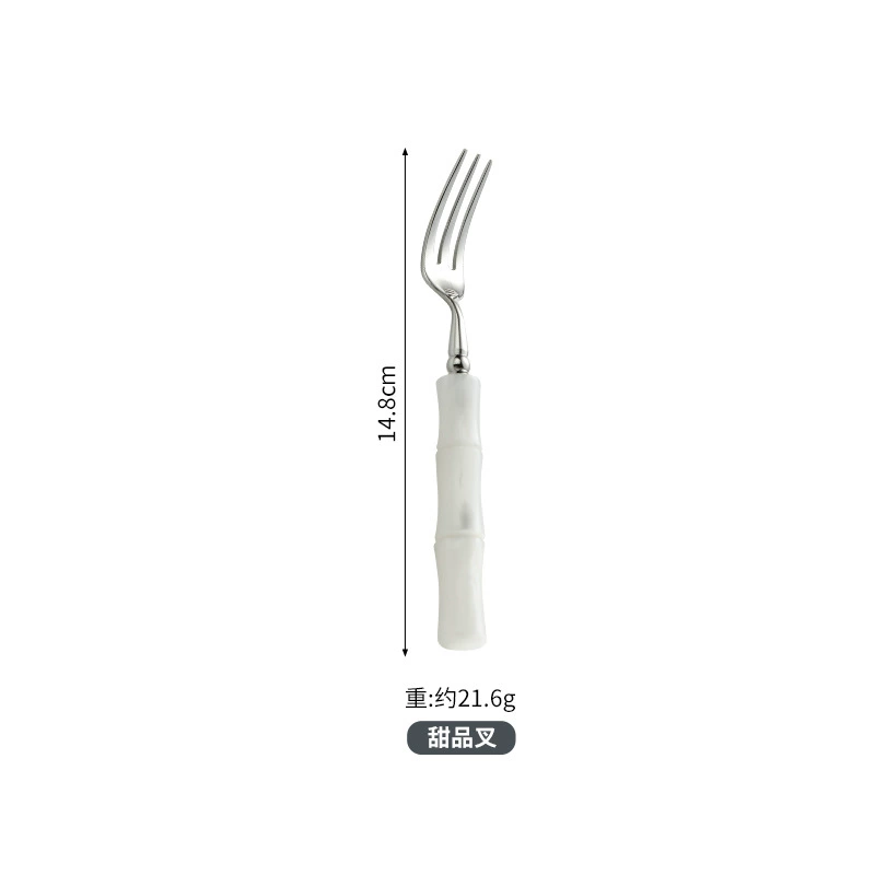 岛奇 Bamboo high quality acrylic tableware stainless steel