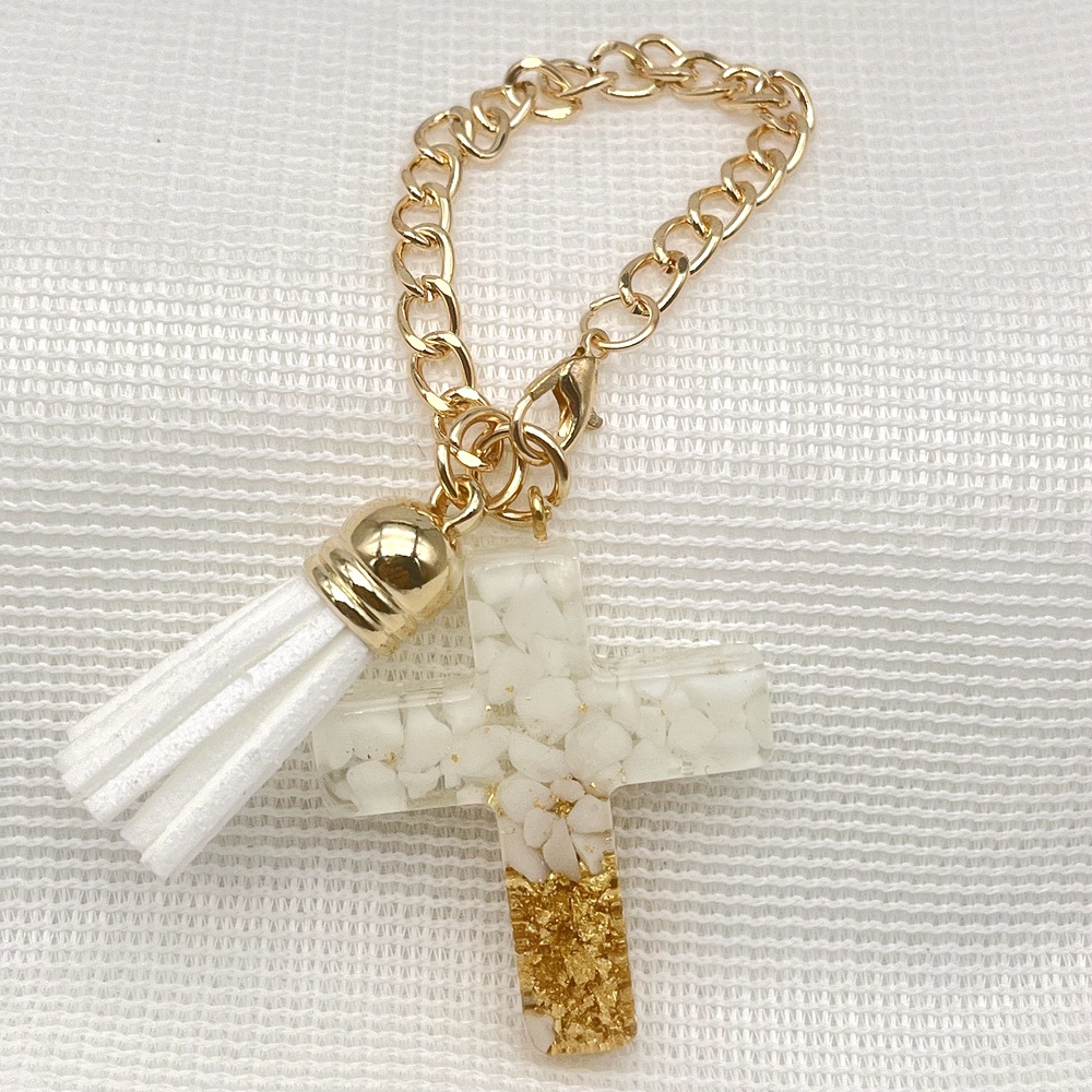 Holiday, Daily Occasion 1 Piece Casual Cross Resin Polishing Bag Pendant Cup Chain