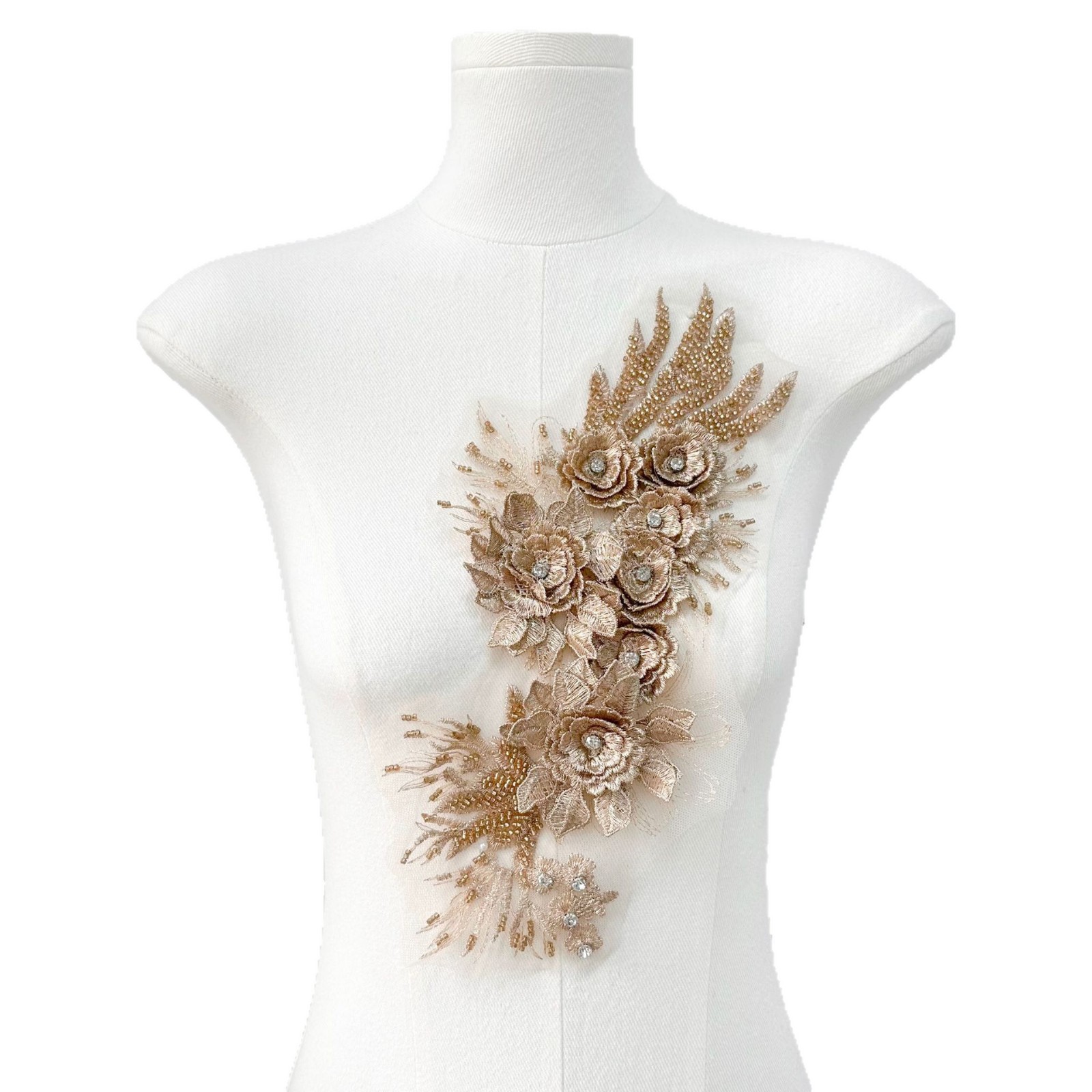 Nuevo bordado de malla, pegatinas de tela con cuentas, decoración de vestidos de novia, pegatinas de parche de flores, accesorios de ropa de bricolaje, ventas directas de fábrica image 6