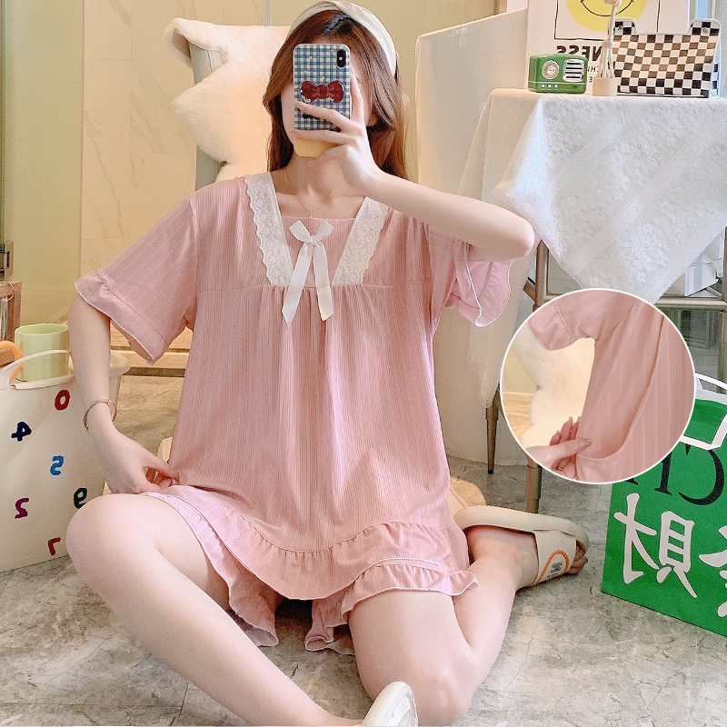 Short-sleeved Postpartum Maternal Clothes Spring and Autumn Lactation Pregnant Women's Pajamas Women's Summer Thin Maternal Shorts Home Clothes Set