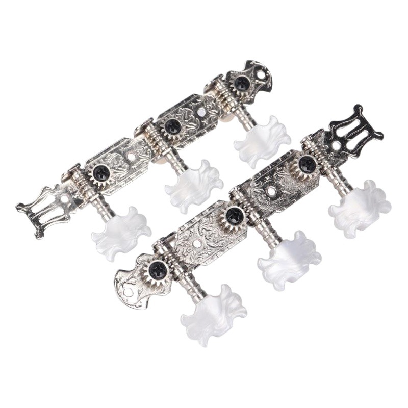 Botón de cadena de guitarra clásica perilla de eje de cuerda larga de tres posiciones guitarra clásica Triple Stringer de la guitarra