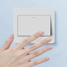 飞雕 86暗装插座开关经典E5-B系列五孔插座面板雅白色 工程专用款