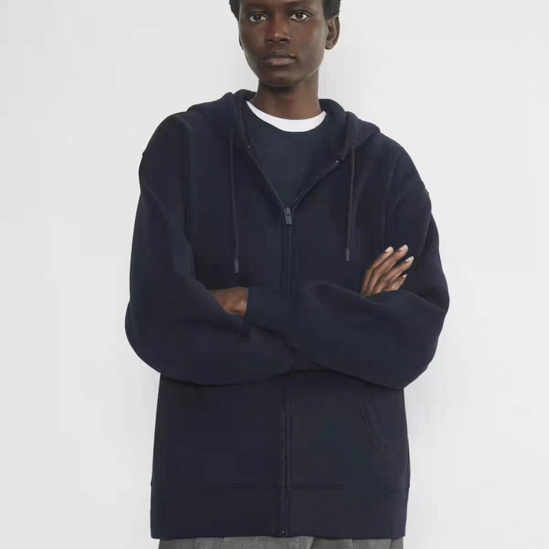 Tna Cozy Fleece Autumn and Winter New Fleece Fashion Age-Reducing American Cotton Pure Color Hooded Cardigan Pull Tna Cozy Fleece Autumn and Winter New Fleece Fashion Age-Reducing American Cotton Pure Color Hooded Cardigan Pull