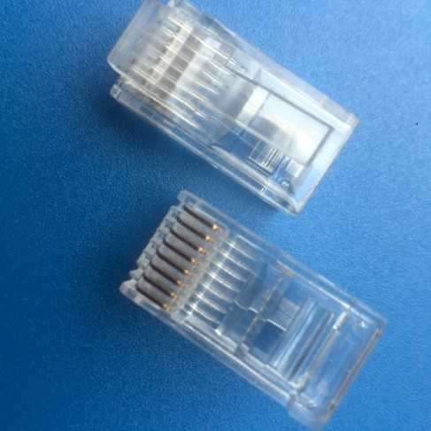 厂家供应6p6C加长6P8C电话网络共用水晶头智能高品质接头