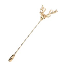 Spilla vintage testa di cervo pin da risvolto per abito uomo_voghion.com