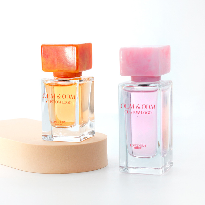 15バヨネット30ml 50ml 100mml角型ガラス香水瓶と樹脂カバーの細いスプレー化粧品瓶|undefined