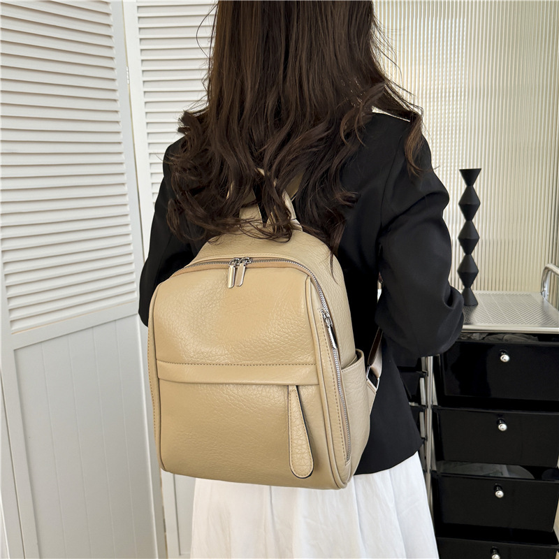 Looking new casual fashionable versatile PU for women, work and commuting backpacks_voghion.com