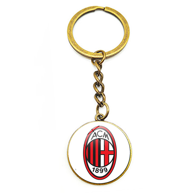 Serie A La Liga Bundesliga Premier League Ligue 1 Equipo de fútbol Emblema Tiempo Gema Llavero Colgante de coche Producción del equipo