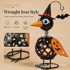 亚马逊可爱实用型新热销 Crow Pumpkin Ornament 乌鸦南瓜摆件808