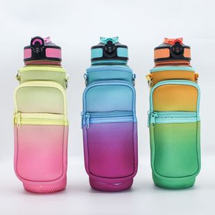 SBR Diving Material Outdoor Sports Kettle Cup Cover Portable Strap Portable Warm Pot Protective Cover LOGO