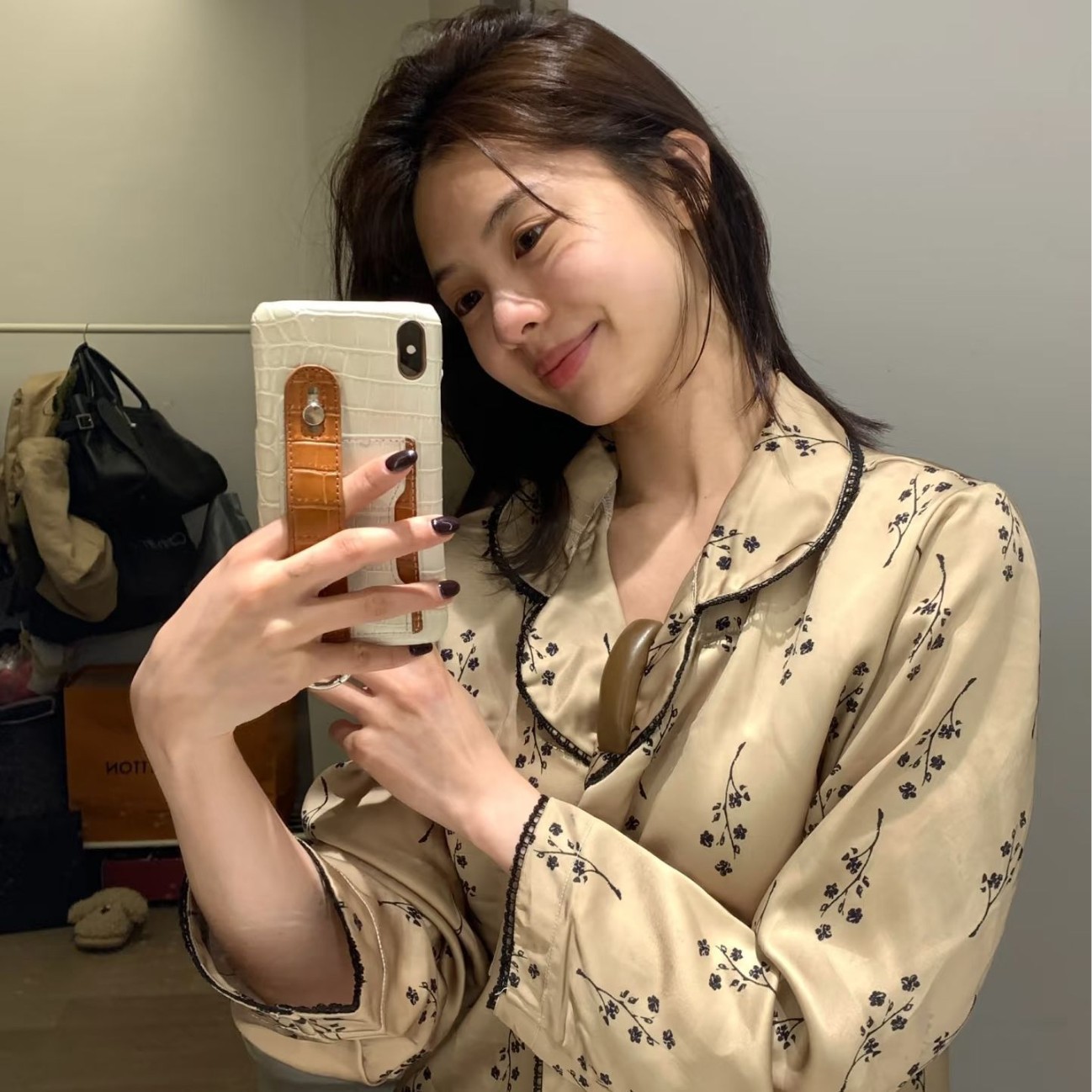 New Metwo Island Floral Home Clothes South Korea Lady Light Luxury Women Cardigan Long Sleeve suit Pajamas Spring and Autumn