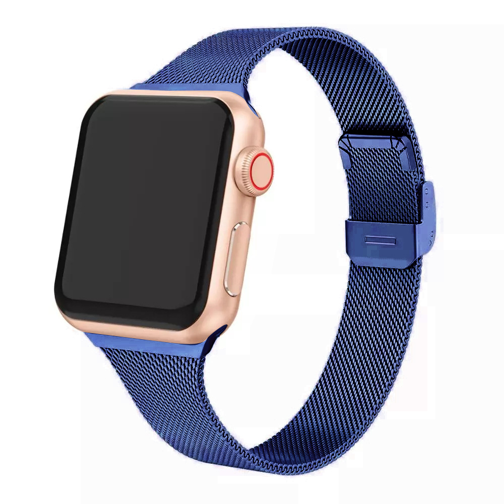 Adecuado para Apple iwatch 8/7/se/6/5/4321 Milán agradable hebilla pequeña cintura correa de acero