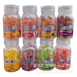 8瓶*68g林振合果汁味软糖葡萄味苹果味香橙味草莓味水果味软糖