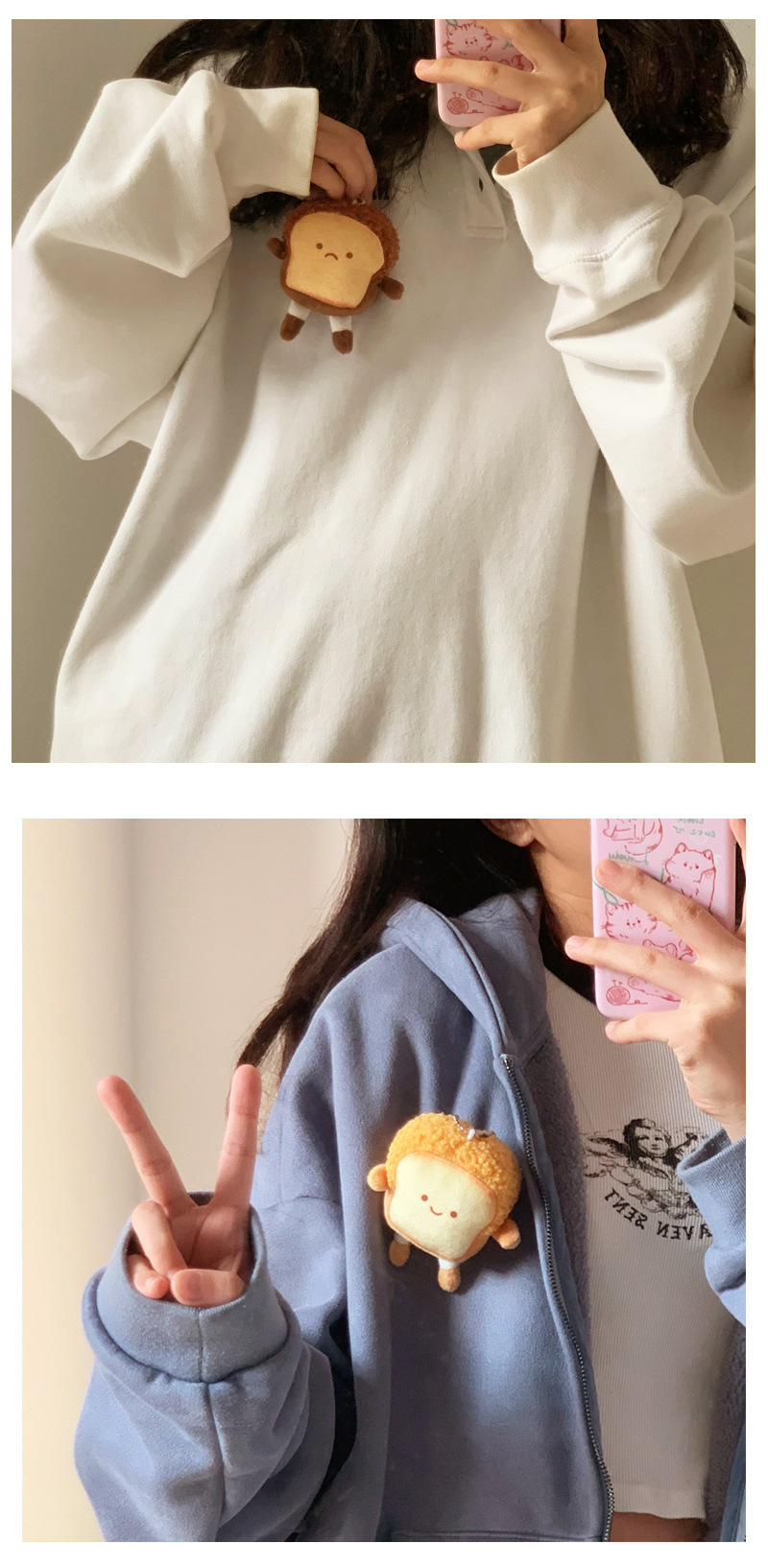 25g Weight Brooches Classification Street Occasion Plush Material Cartoon Pattern Unisex Gender Cartoon Style Style Cartoon Style Pin Cartoon Plush Unisex Brooches 3