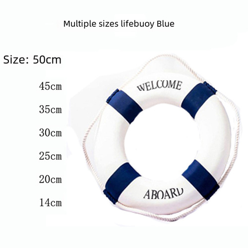 Lifebuoy Wall Decor, Mediterranean Style Wall Decor, Creative Ocean Style Fabric Home Wall Hanging