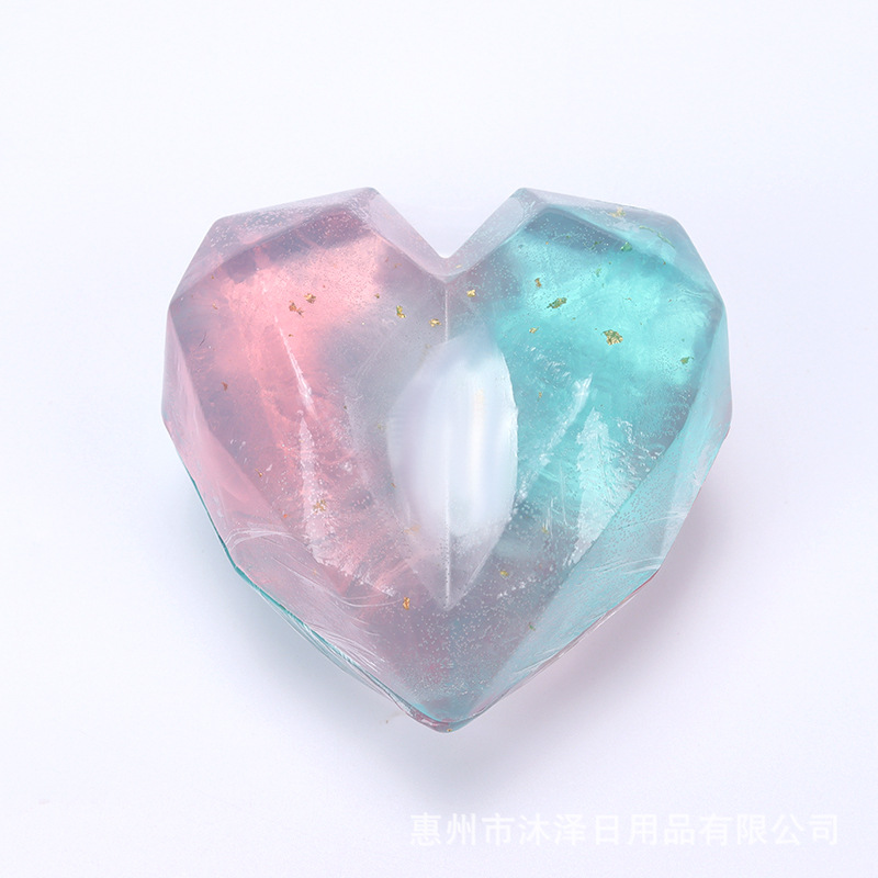 핑크와 그린 투컬러 벚꽃사랑비누