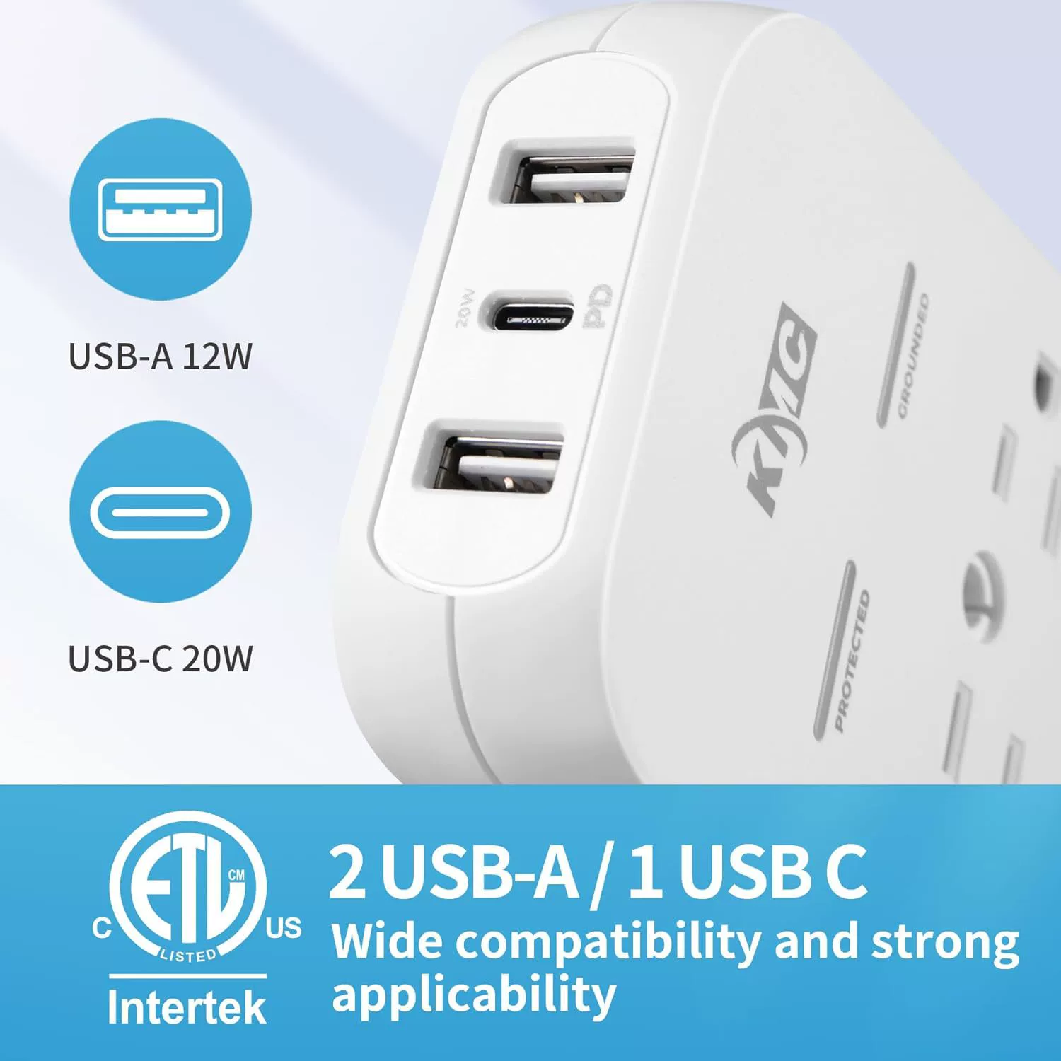 US standard wall USB socket one to six expansion socket US standard multi-function one to multiple plug expansion converter