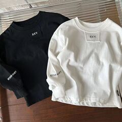 純綿男童装かっこいい長袖tシャツ2025春秋ファッション