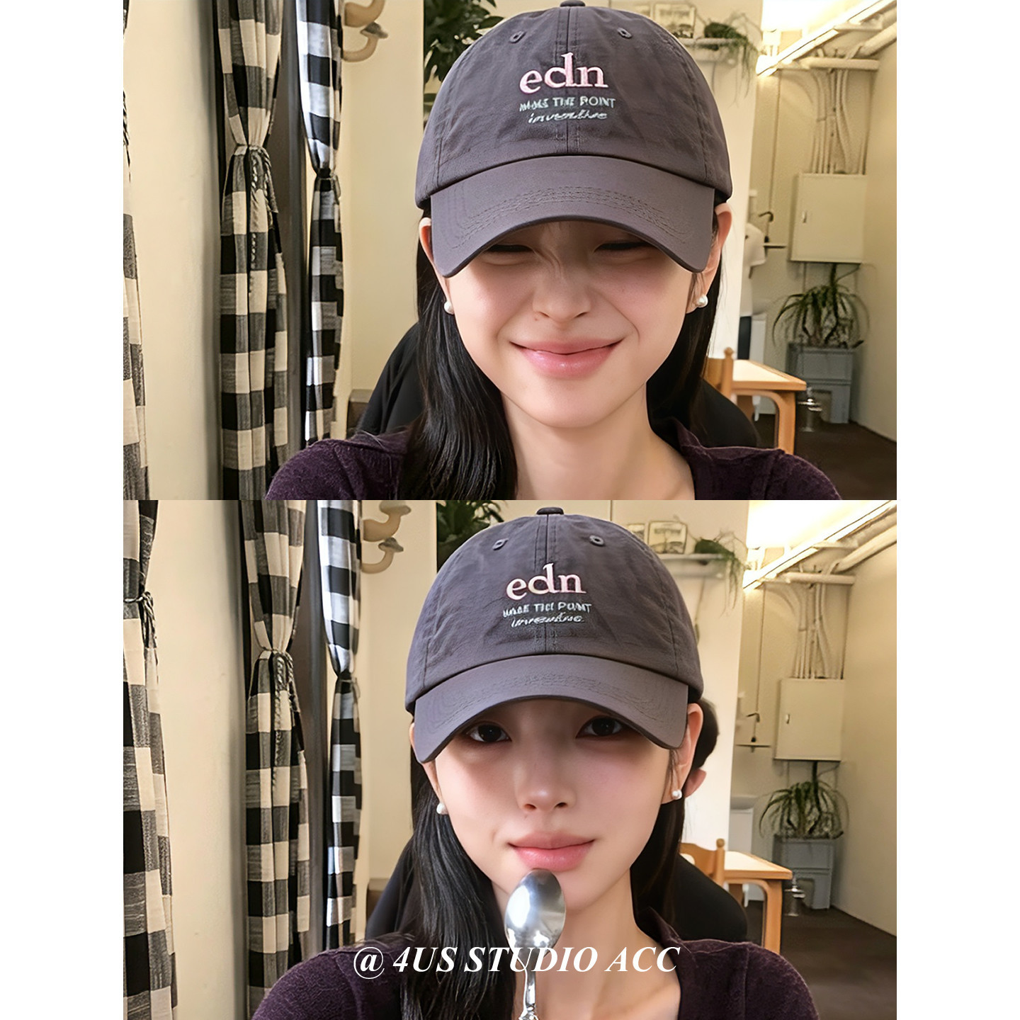Korean-Style Spring and Summer Breathable Cotton and Linen Baseball Cap for Women with Large Head Circumference, Versatile Peaked Cap That Makes the Face Look Smaller, Outdoor Sunshade Hat