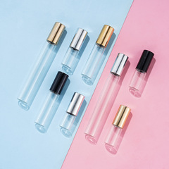 1ml 2ml 3ml 5ml 10ml透明ガラス香水エッセンシャルオイルボールボトル円筒形分注ボトル