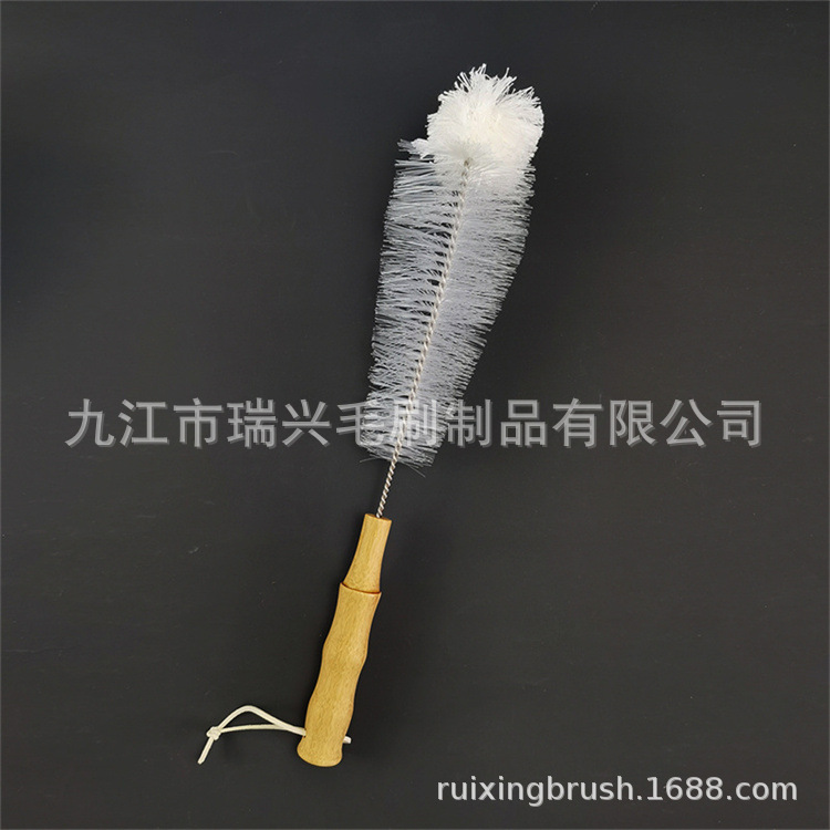 Ruixing 흰색 면사 나일론 특이한 효소 병 유리 병 와인 병 물담배 병 청소 브러시