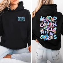 ���羳�W�a��Hot Anime Kpop Demon Hunters Printed Hoodie For
