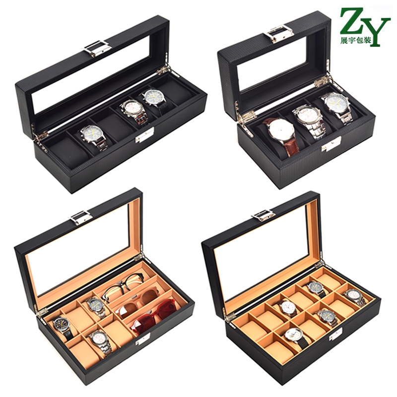3-bit 6-bit 12-bit watch Storage Box live display props counter display storage box woven glasses box