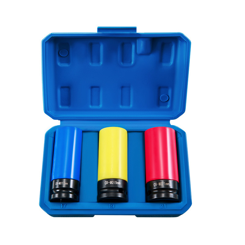 Desmontaje de neumáticos manga protección cabeza 17/19/21/22 pistola aire alargado llave eléctrica reparación herramienta traje 1/2