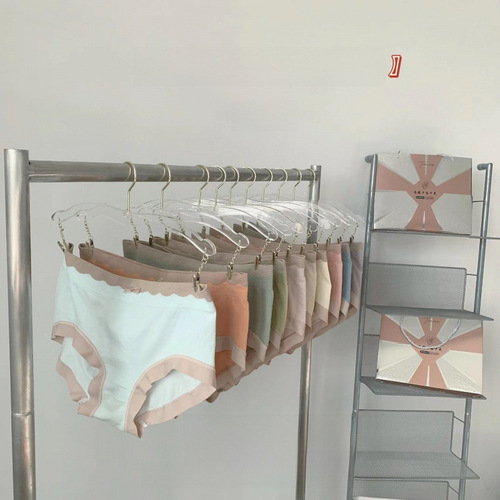 Noblewoman's Complete Ten Perfect Ten-Piece Girl's Underwear Set in Gift Box, Silk and Cotton Moisturizing Breathable Mid-rise Women's Triangular Pantis