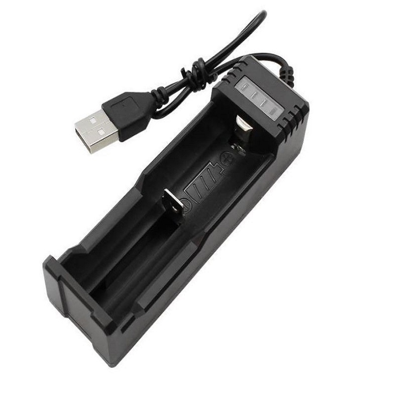 18650充電器リチウム電池万能単槽充電usb26650双槽充電21700 usb四槽充電器