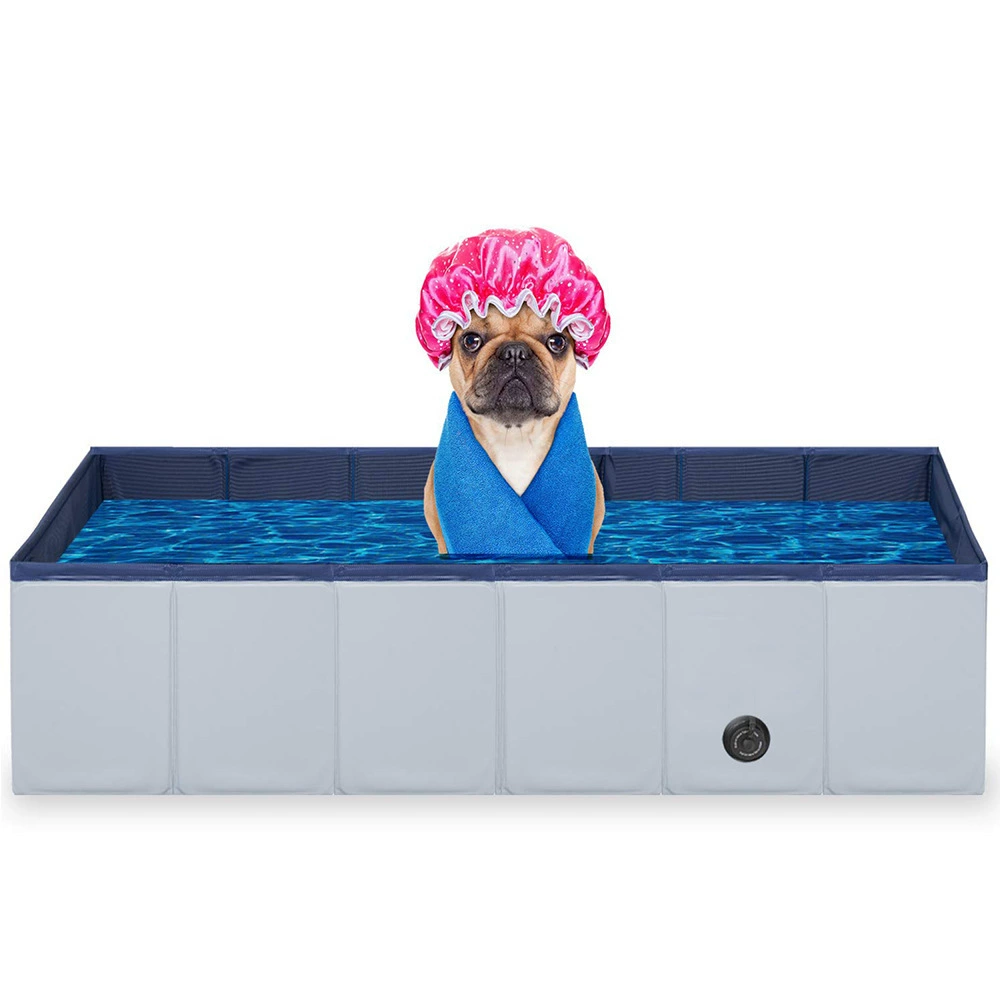 Квадратный бассейн для домашних животных Квадратный бассейн для ванны для домашних животных Чистка кошек Косметические принадлежности Складной ящик для хранения собак в наличии