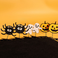 ハロウィーンかわいいおかしなカボチャ幽霊クモ祭りカモ口クリップ装飾