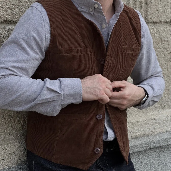 Men's Suit Cross-Border Amazon Foreign Trade Corduroy Vest Vest Slim Formal Business Dress Retro New Style Men's Suit Cross-Border Amazon Foreign Trade Corduroy Vest Vest Slim Formal Business Dress Retro New Style