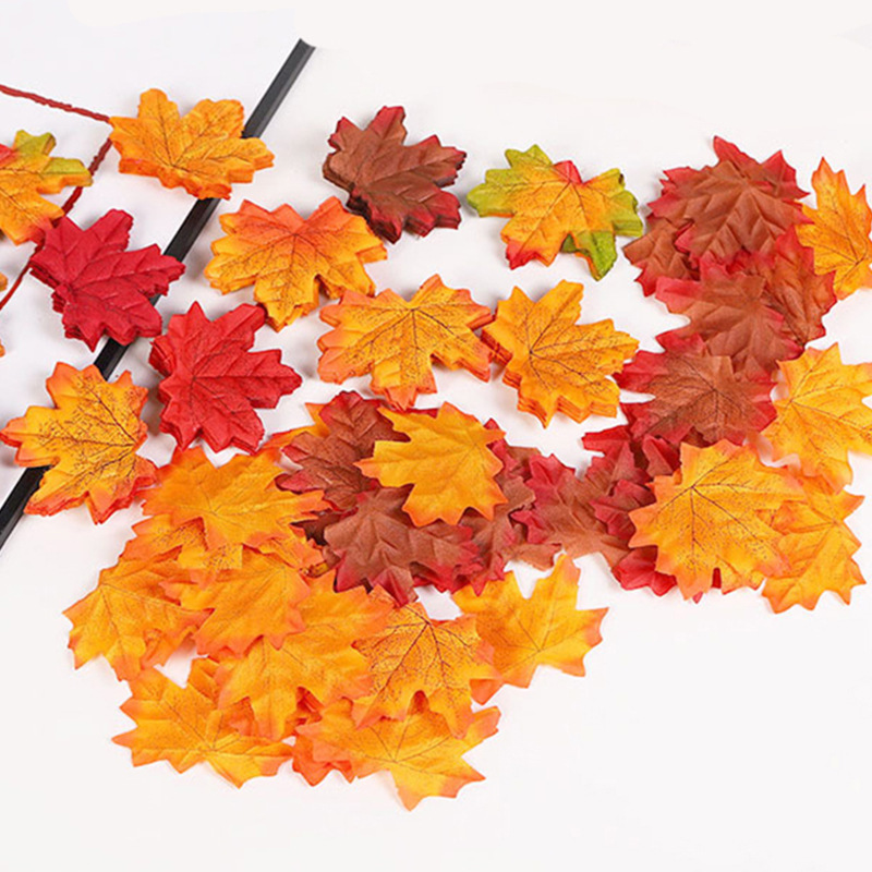 Simulation Maple Leaf Fake Leaves Autumn Deciduous Decoration Wedding Road Kindergarten Scene Layout in stock Simulation Maple Leaf Fake Leaves Autumn Deciduous Decoration Wedding Road Kindergarten Scene Layout in stock