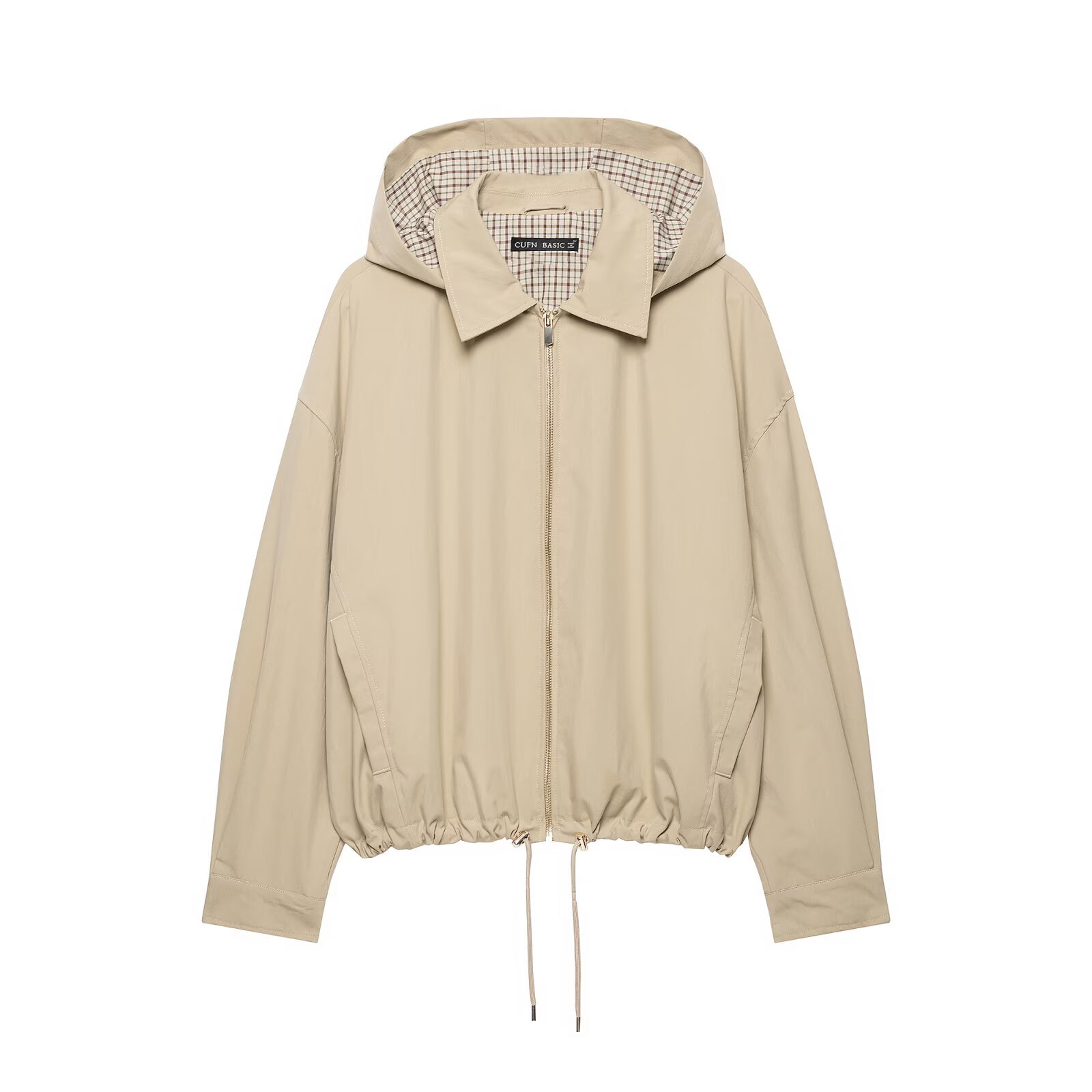 European and American style women's clothing 2026 autumn/winter new style, fashionable casual and elegant detachable hooded jacket, 6318263