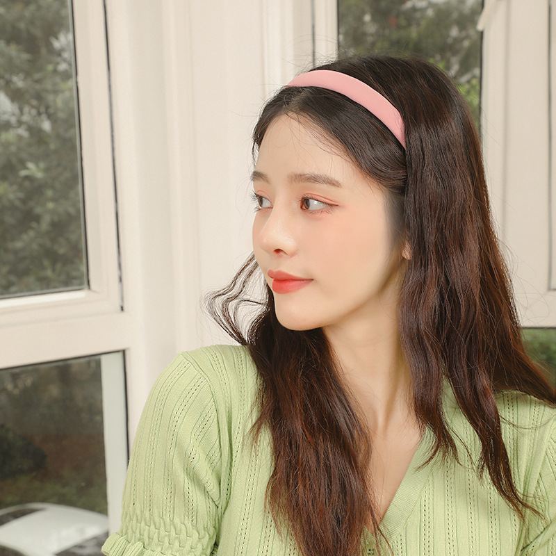 pinkycolor Head hoop Solid Hair hoop Wash one's face go out Wash one's face Card issuance