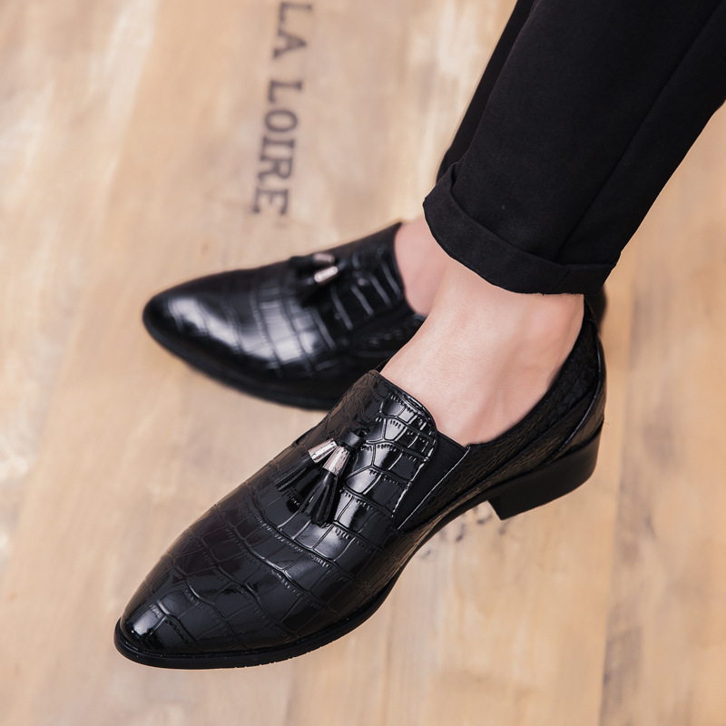 Zapatos de cuero transfronterizos de primavera transpirables, zapatos de cuero de estilo inglés, zapatos de negocios casuales, zapatos de cuero de tendencia, zapatos para hombres image 5