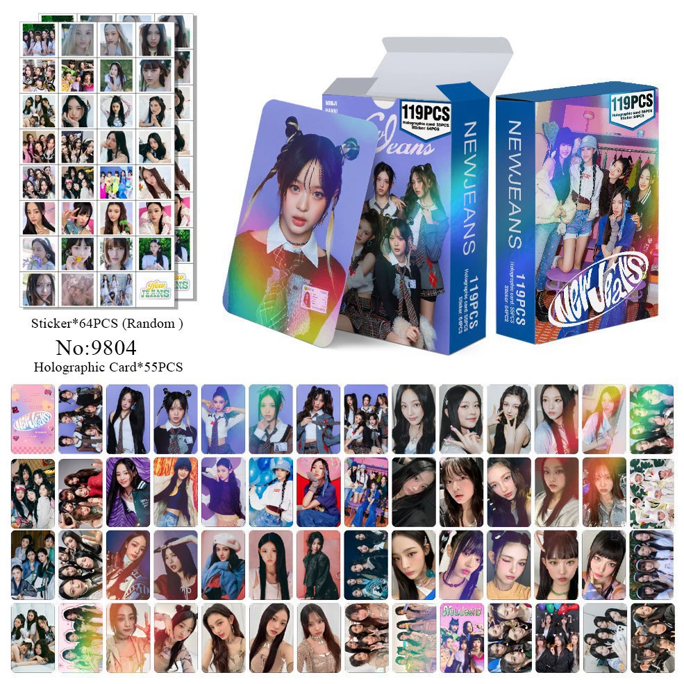 New Model Exclusively for Foreign Trade: 124 Holographic Cards, Total Chain Gidle Str Bptwice Celebrity Merchandise Lomo Small Cards