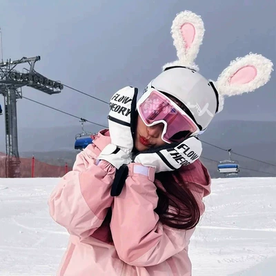 Car Motorcycle Helmet Cartoon Curly – Dəbilqə (Kaska) aksesuarları - wool-roll-white