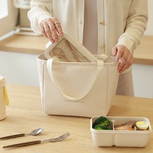 新款大容量pu保溫包防水保溫鋁箔手提式飯盒袋子便當包午餐袋批發