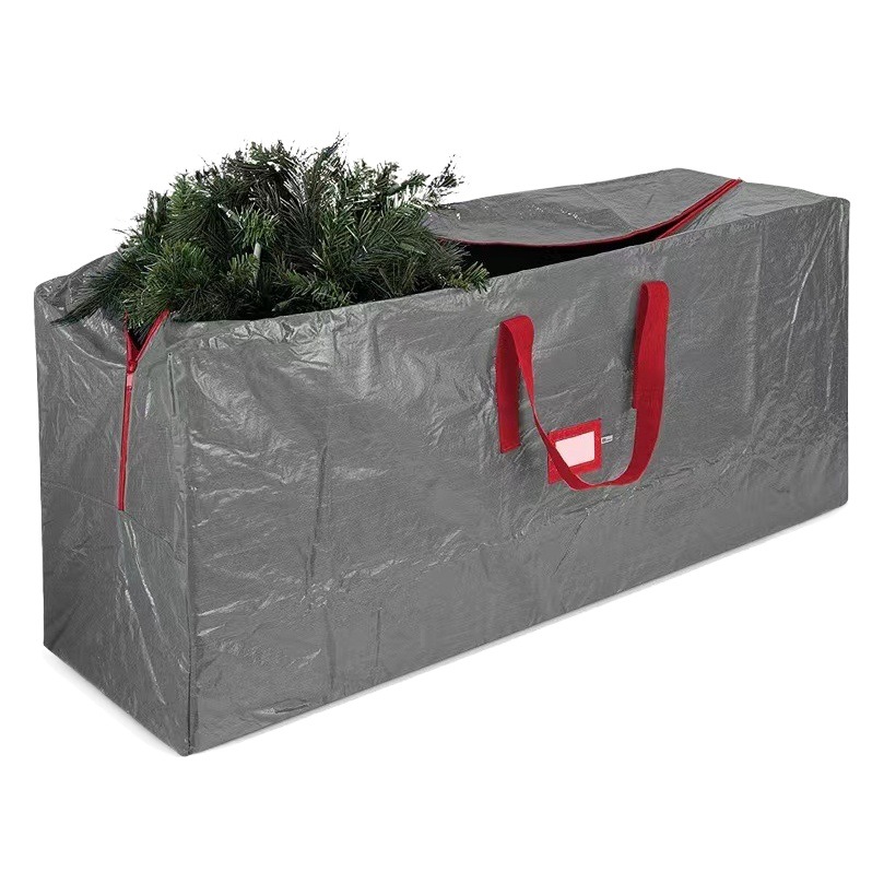 Spot Cross-border el mismo modelo de bolsa de almacenamiento de árbol de Navidad árbol artificial bolsa de lona tejida pe de gran capacidad
