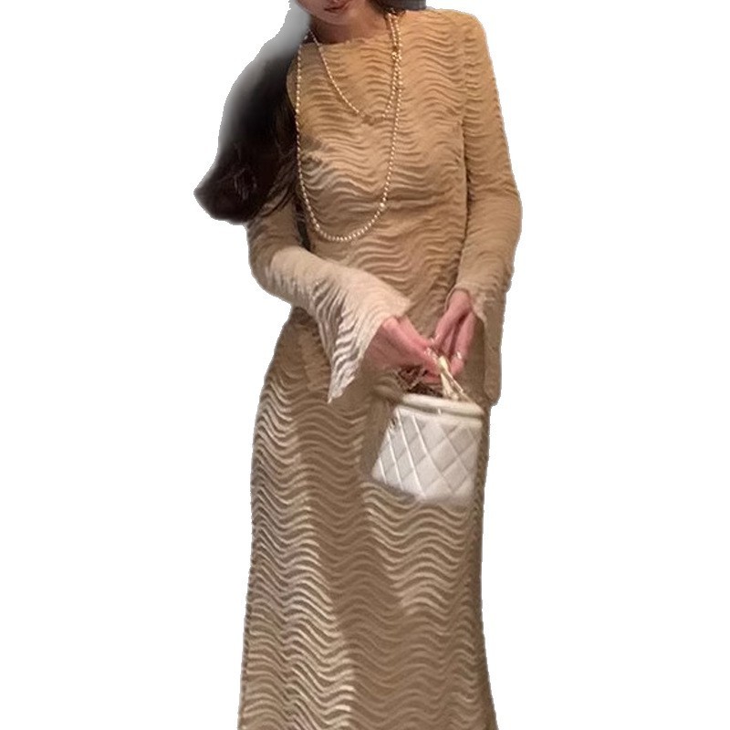 高级感小香风刺绣蕾丝衫上衣配鱼尾半身裙女两件套名媛气质小洋装|undefined