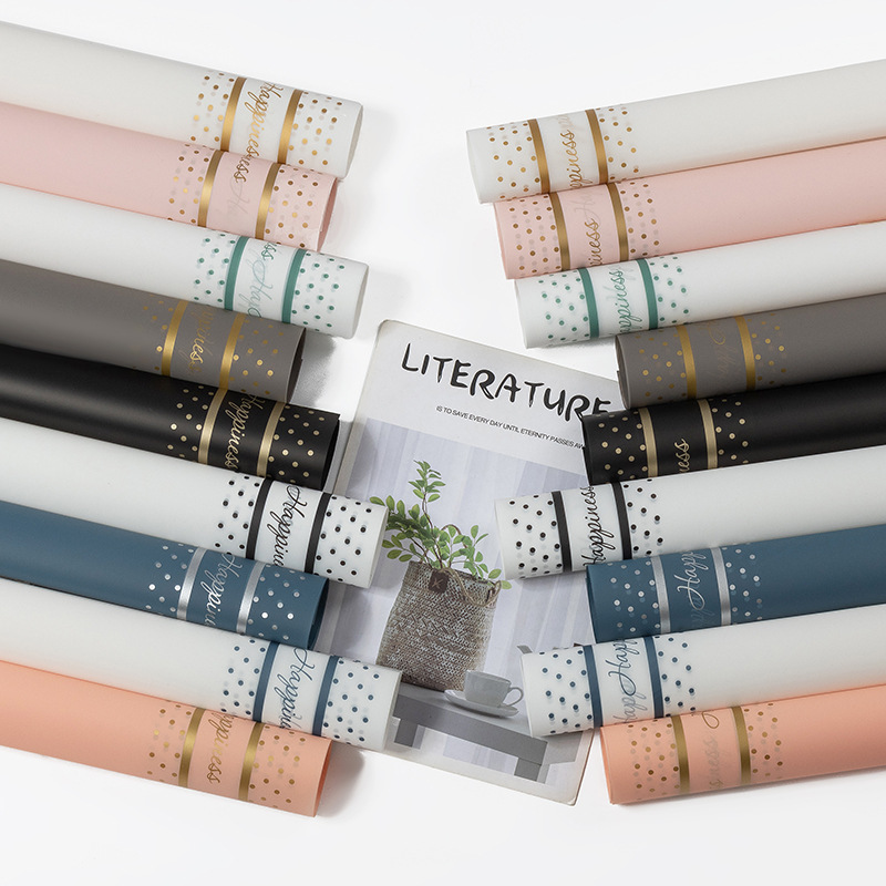 防水鲜花包装纸花店资材小美好韩素纸花束包花纸玫瑰花包装材料纸